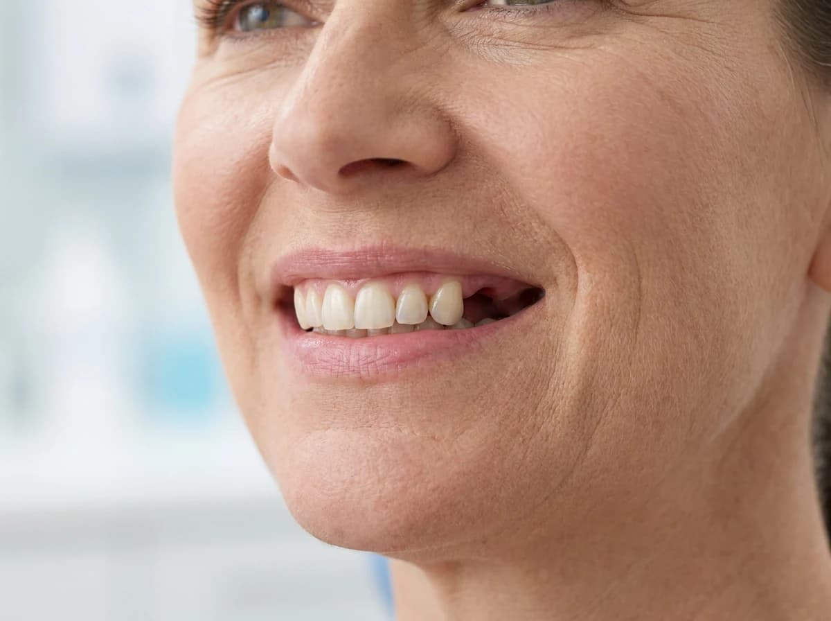 Dentist reviewing dental bridge options with a patient