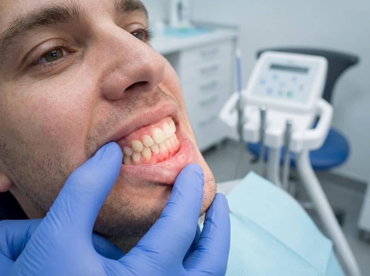 Dental hygienist performing a deep cleaning at Peterborough Family Dental