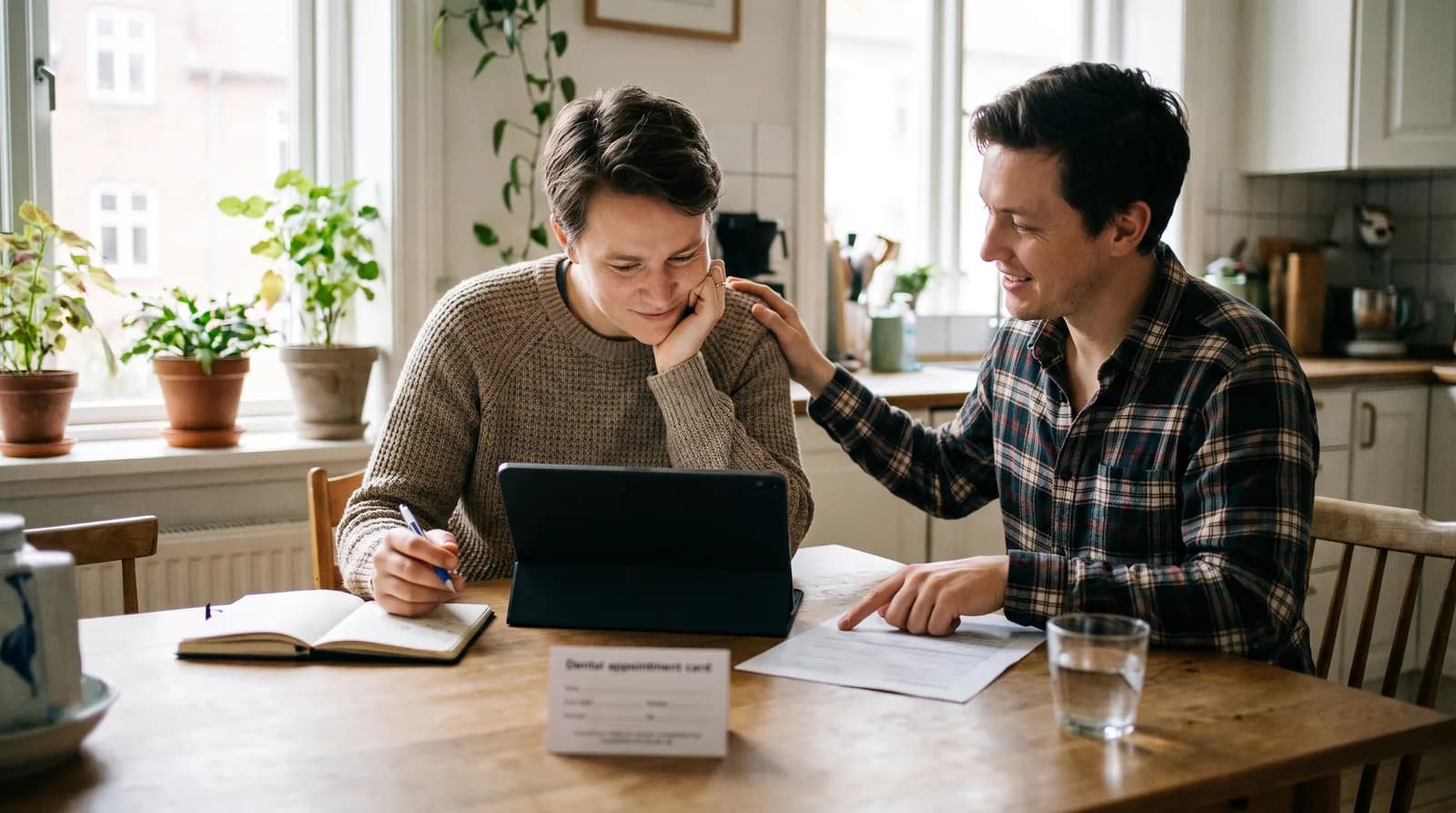 Dental financing options: a patient reviewing a treatment plan and payment choices at Peterborough Family Dental