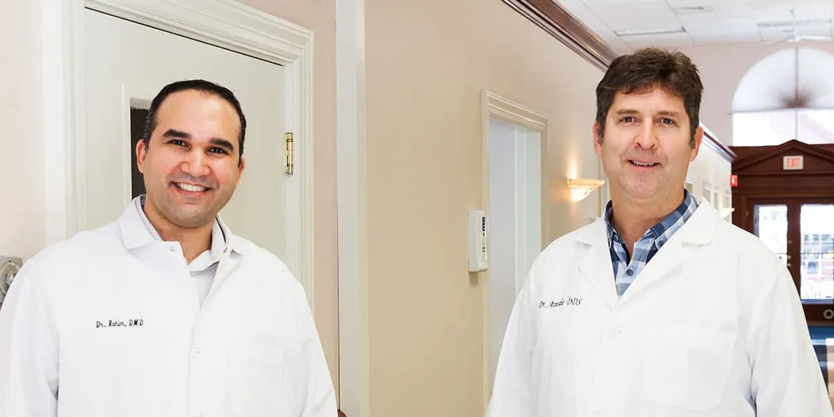 Dr. Rahim and Dr. Ainslie at the practice